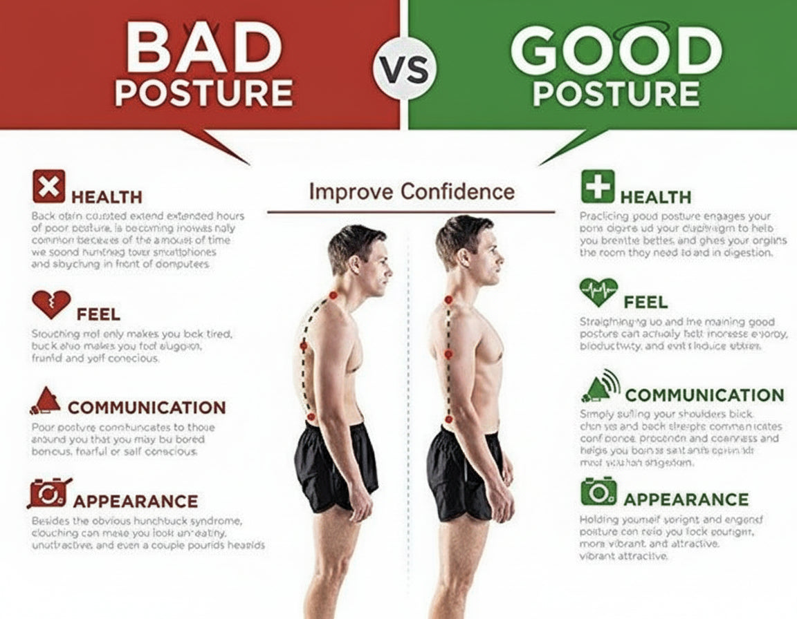 Unisex Adjustable Back & Shoulder Corrector Belt