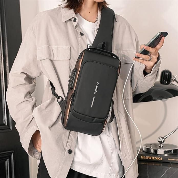 Unisex Crossbody Sling Bag for Men and Women